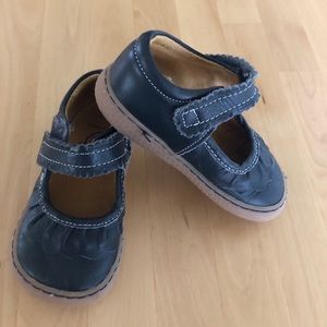 Black Mary Jane style shoes